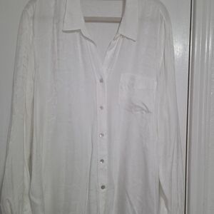 Rails White Casual Button Down Shirt